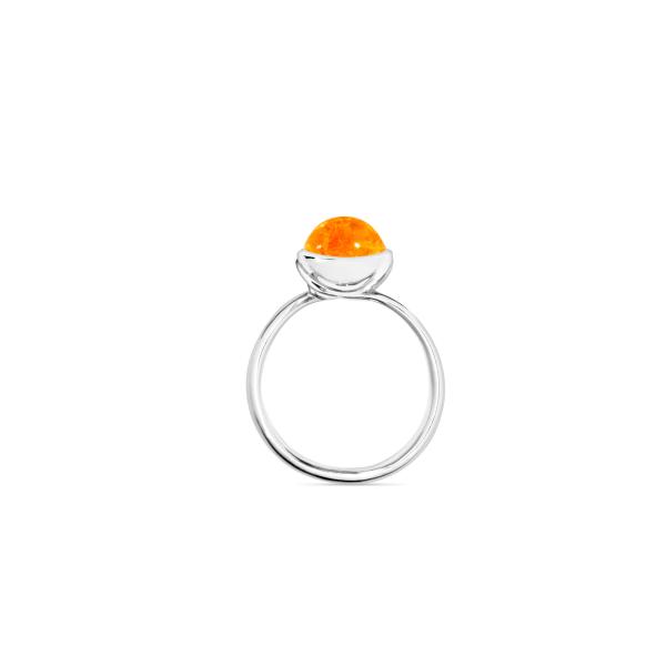 Tamara Comolli BOUTON Ring small Mandarin Granat (Ref: R-BOU-s-Man-wg)