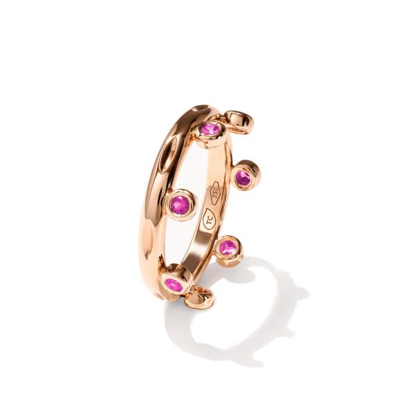 Tamara Comolli GYPSY Ring Crown Brilliant Cut 'Blush'  (Ref: R-Gyp-C-Br-Blu-rg)