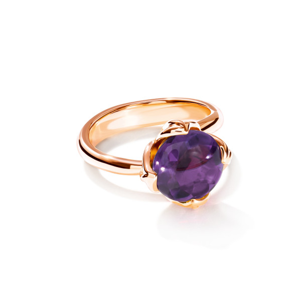 Tamara Comolli TULIP Ring Small mit Amethyst (Ref: R-TUL-s-Am-rg)