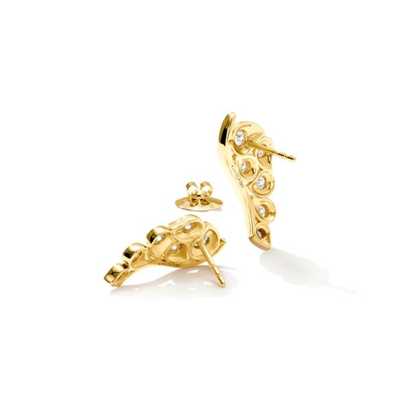 Tamara Comolli SNOWFLAKES Leaf Classic Earrings (Ref: E-SF-L-Cl-yg)