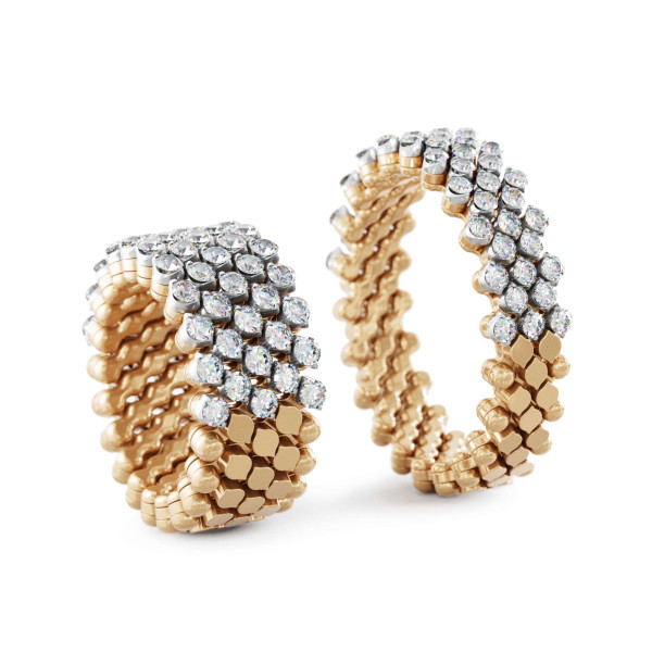 Serafino Consoli Brevetto Multi-Size Ring (Ref: RMS 5H2 RWG WD)
