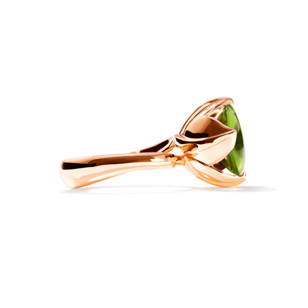 Tamara Comolli TULIP Ring Large mit Peridot (Ref: R-TUL-l-Per-rg)