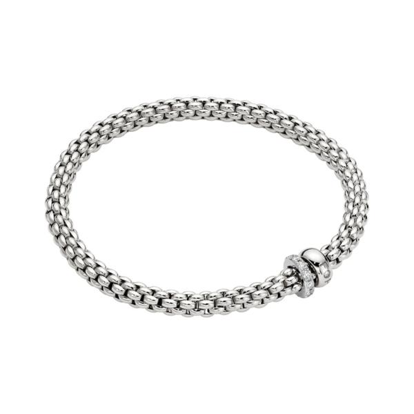 FOPE Solo Flex'it Armband mit zwei Rondellen und Pavé-Fassung (Ref: 62406BX_PB_B_BBX_0XS)