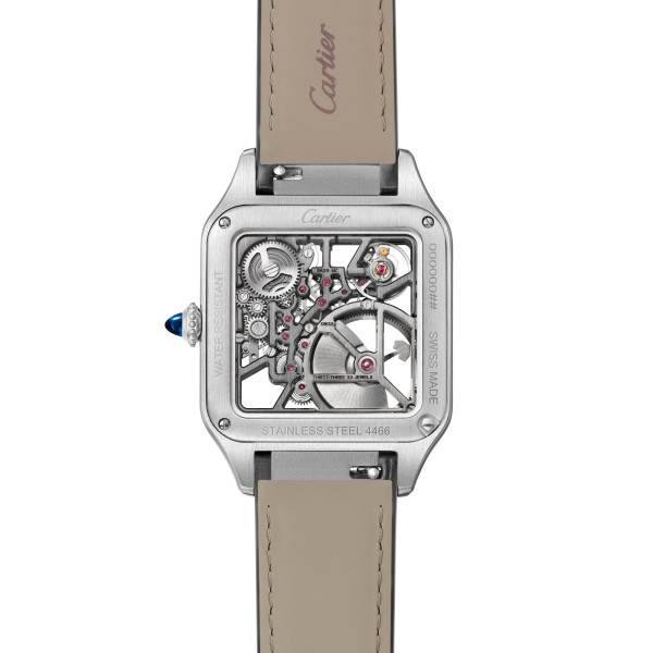 Cartier Santos-Dumont skelettiert mit Mikrorotor (Ref: WHSA0044)