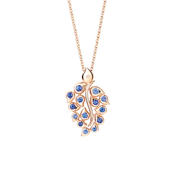 Tamara Comolli SNOWFLAKES Anhänger Leaf Classic 'Sky' (Ref: P-SF-L-ClSky-rg)