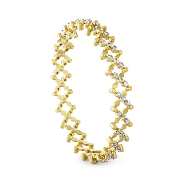 Serafino Consoli Serafino Multi-Size Ring und Armreif (Ref: S.RB 5M4 YG WD)