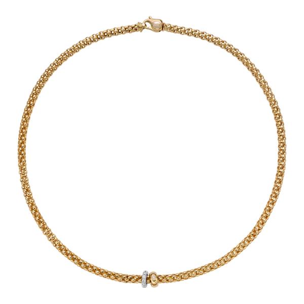 FOPE Solo Flex'it Collier mit Diamanten (Ref: 62406CX_PB_G_BGX_043)