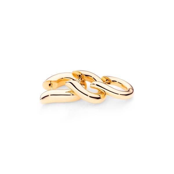 Tamara Comolli SIGNATURE Hoop Ohrringe small 18K Gelbgold (Ref: E-Ho-s-yg)