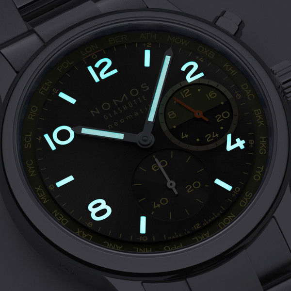 NOMOS Glashütte Club Sport Neomatik Weltzeit Vector (Ref: 790.S9)