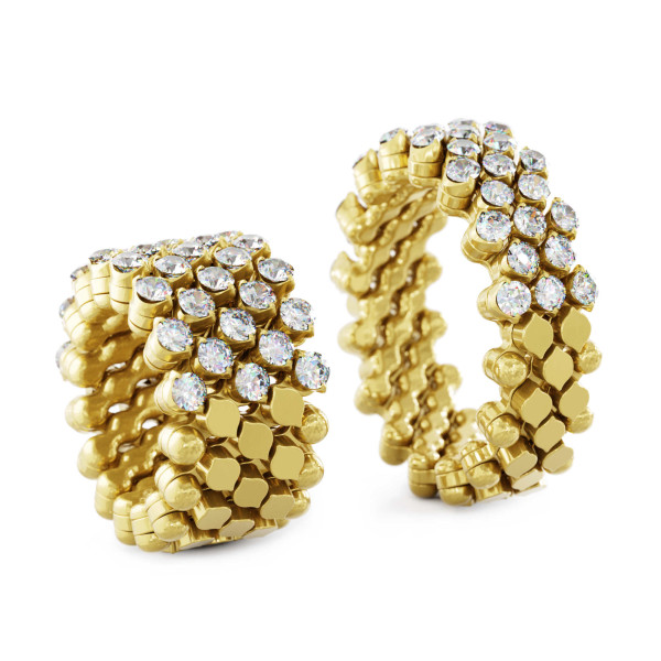 Serafino Consoli Brevetto Multi-Size Ring (Ref: RMS 5H7 YG WD)
