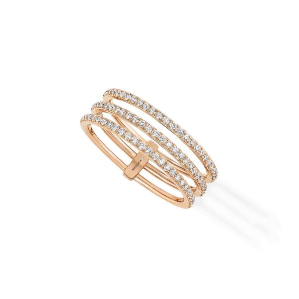 Messika Gatsby 3 Rows Ring (Ref: 05439-PG)