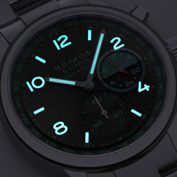 NOMOS Glashütte Club Sport Neomatik Weltzeit Trace (Ref: 790.S7)