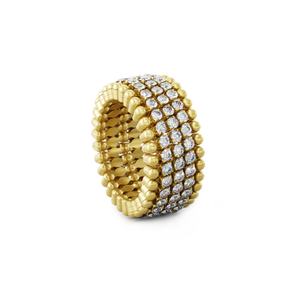 Serafino Consoli Serafino Multi-Size Ring und Armreif (Ref: S.RB 5M2 YG WD)