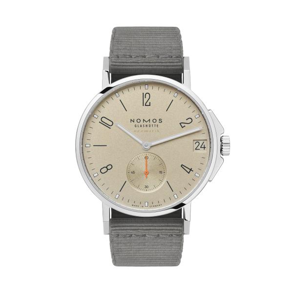 NOMOS Glashütte Ahoi neomatik 38 Datum sand (Ref: 527)