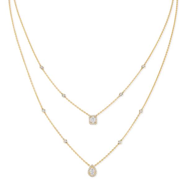 Messika My Twin 2 Rows Collier (Ref: 06506-YG)