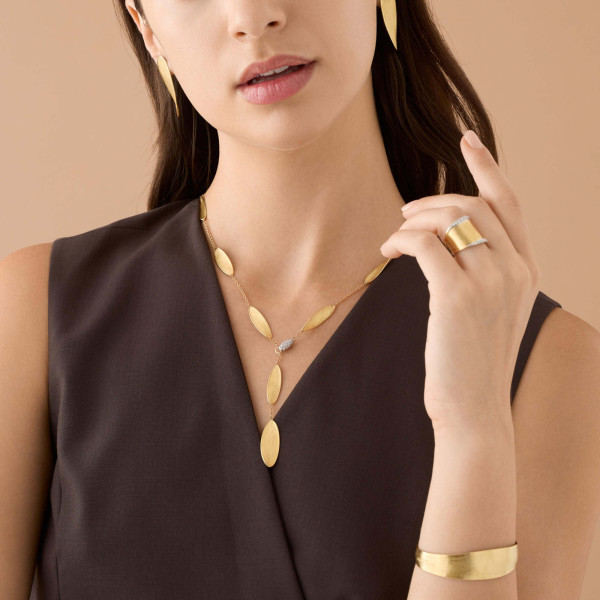 Marco Bicego Lunaria Twist Halskette (Ref: CB2898 B YW Q6)
