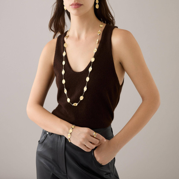 Marco Bicego Lunaria Diamonds Halskette (Ref: CB2157 B YW)