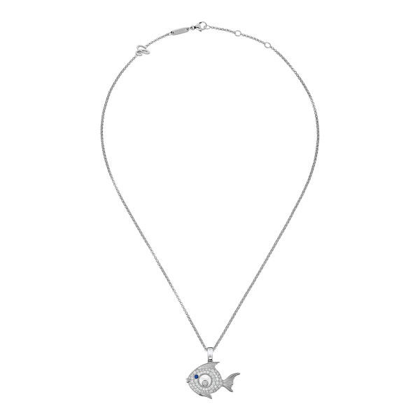 Chopard Happy Diamonds Fish Anhänger mit Halskette (Ref: 79A205-1201)