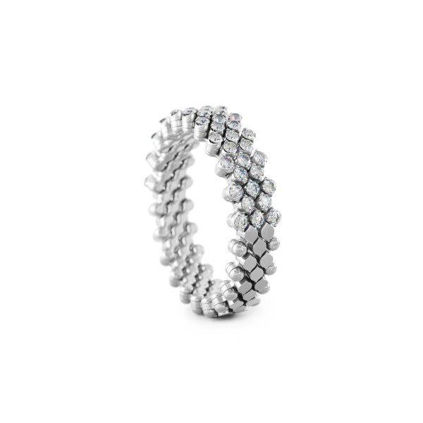Serafino Consoli Brevetto Multi-Size Ring (Ref: RMS 5H2 WG WD)