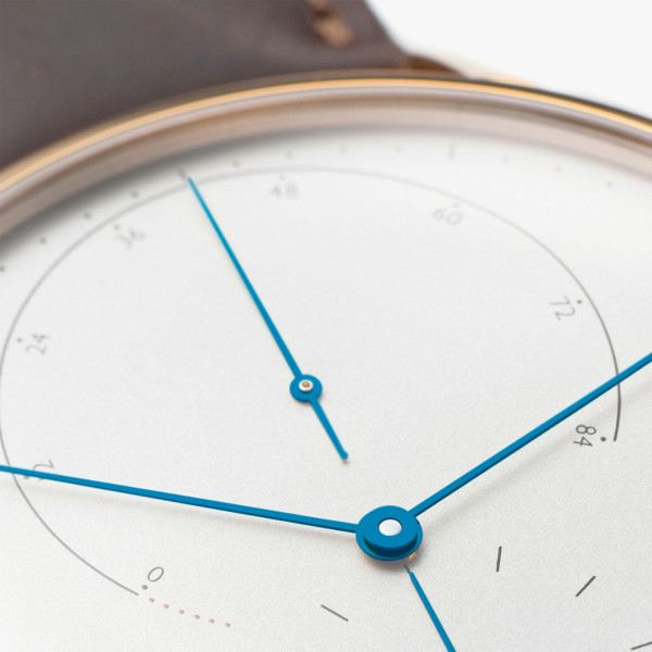 NOMOS Glashütte Lambda 39 Roségold mit gebläuten Zeigern (Ref: 953)