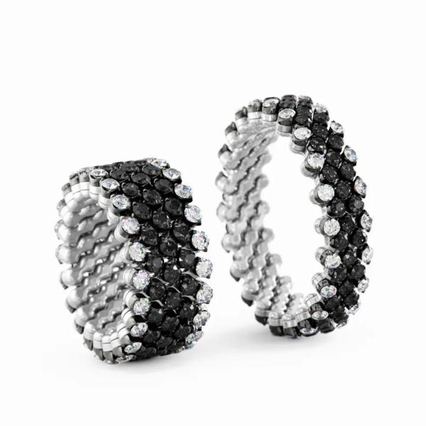 Serafino Consoli Brevetto Multi-Size Ring (Ref: RMS 5F2 WBG WD BD)