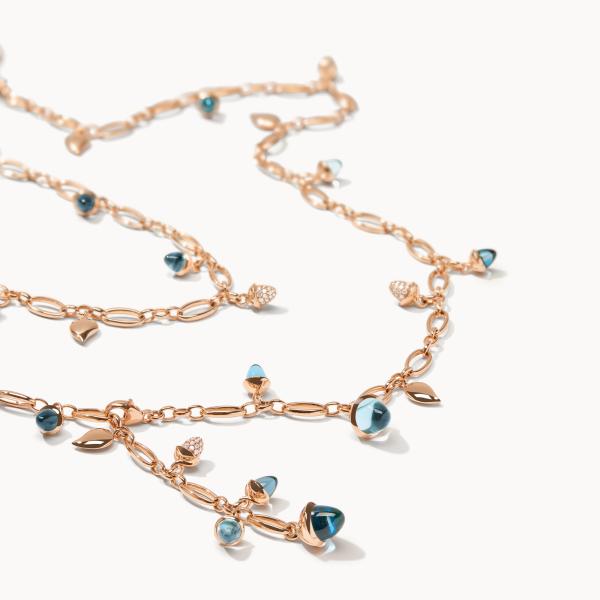 Tamara Comolli MIKADO Halskette 'Sky' mit Diamant Pavé (Ref: N-M-100-Sky-p-rg)
