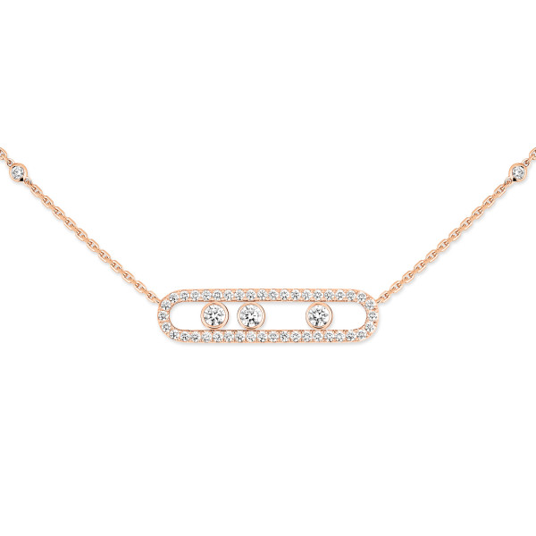 Messika Move Classique Pavé Halskette (Ref: 03994-PG)