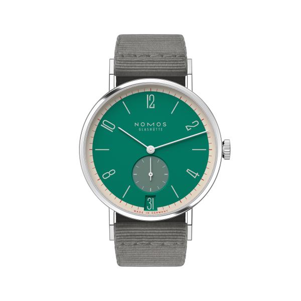 NOMOS Glashütte Tangente 38 Datum Schlossgrün  (Ref: 179.S26)