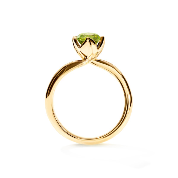 Tamara Comolli TULIP Ring XS mit Peridot (Ref: R-TUL-xs-Per-yg)