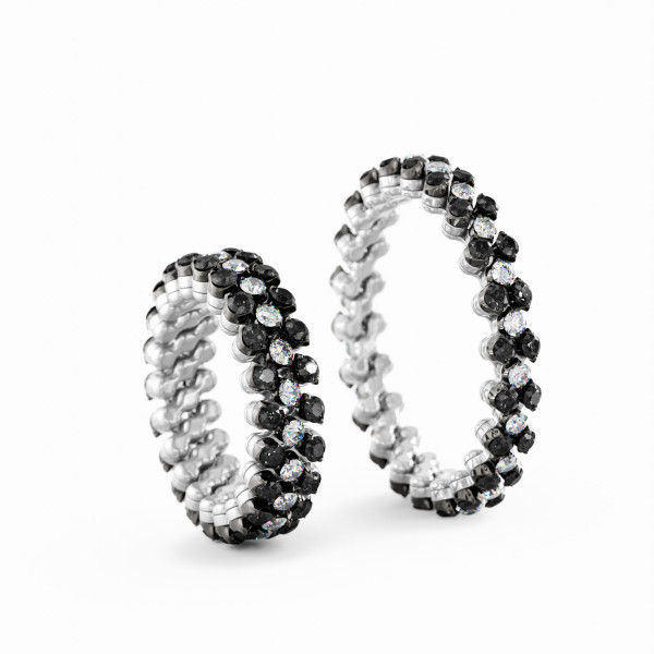 Serafino Consoli Brevetto Multi-Size Ring (Ref: RMS 3F2 WBG WD BD X)