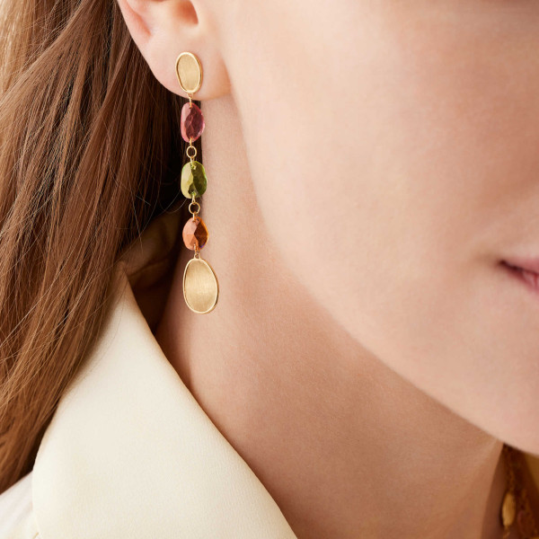 Marco Bicego Lunaria Color Ohrringe (Ref: OB1900 TM01 Y)