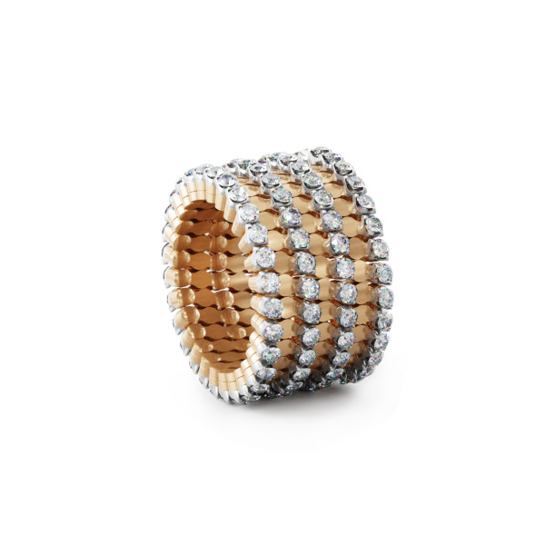 Serafino Consoli Serafino Multi-Size-Ring und Armband (Ref: S.RB A-7F2 RWG WD)