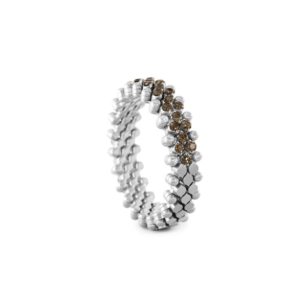 Serafino Consoli Brevetto Multi-Size Ring (Ref: RMS 5HM2 WG BRD)