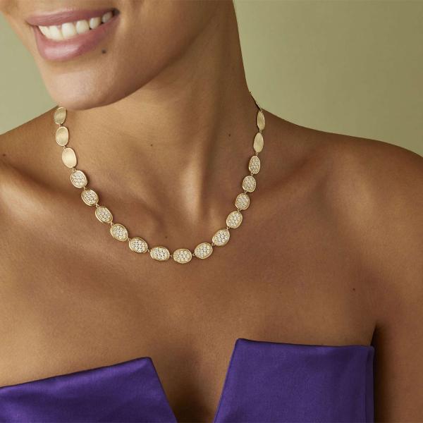 Marco Bicego Lunaria Alta Halskette (Ref: CB2263 B1 Y 2Y)