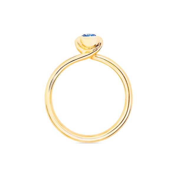 Tamara Comolli BOUTON Solitaire Ring (Ref: R-BOU-Sol-SaBl-yg)