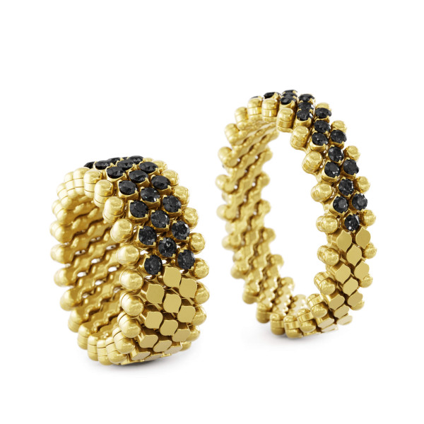 Serafino Consoli Brevetto Multi-Size Ring (Ref: RMS 5HM2 YG BD)