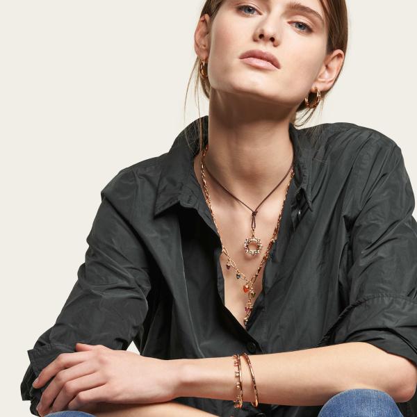 Tamara Comolli GYPSY Armspange Candy Pavé  medium  (Ref: BA-Gyp-CanP-17-yg)