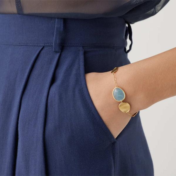 Marco Bicego Lunaria Aquamarin Armband  (Ref: BB1981_AQD_Y_02)