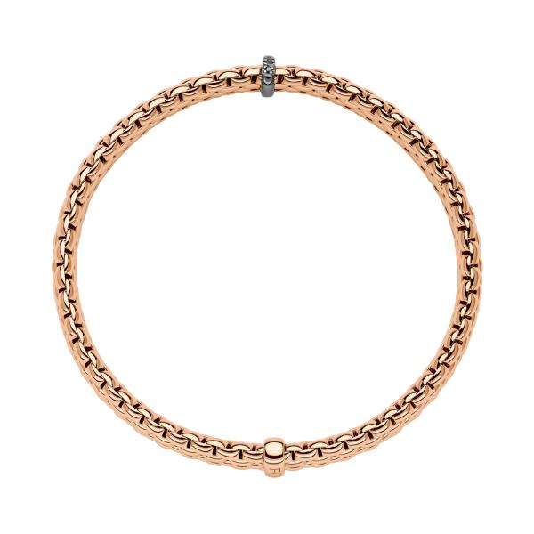 FOPE Panorama Flex'it Armband mit schwarzen Diamanten (Ref: 58604BX_BN_R_X1X_0XS)
