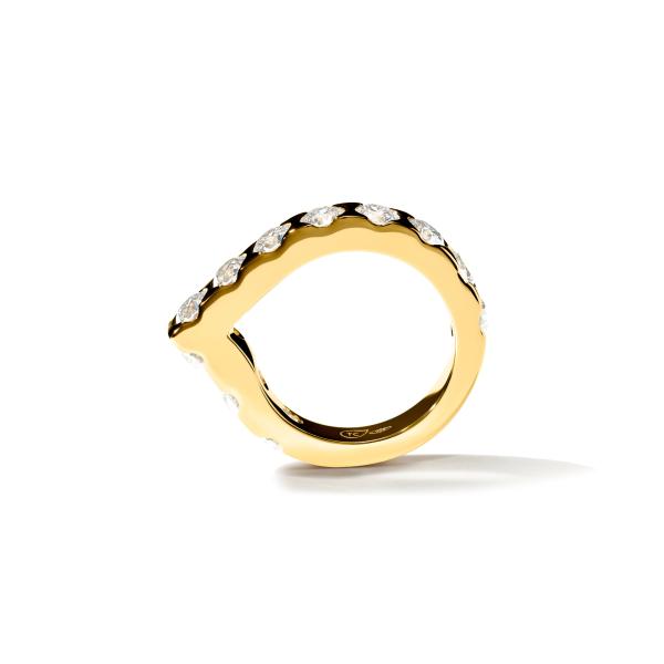 Tamara Comolli SIGNATURE Drop Memoire Classic Ring (Ref: R-Dr-Mem-11-Cl-yg)