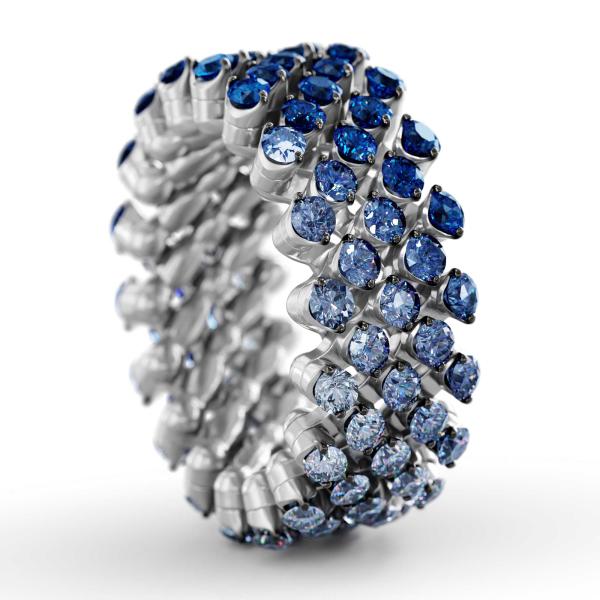 Serafino Consoli Brevetto Multi-Size Ring (Ref: RMS 5F4 WBG BS SFT)