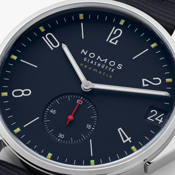NOMOS Glashütte Ahoi Neomatik 38 Datum Atlantik (Ref: 528)