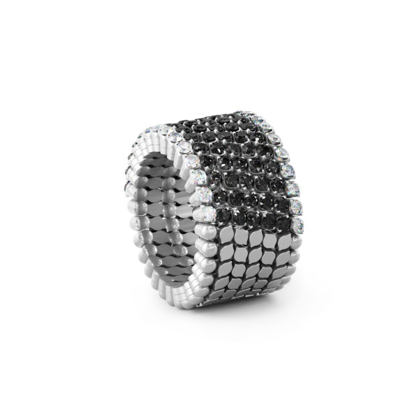 Serafino Consoli Brevetto Multi-Size Ring (Ref: S.RB 7H2 WG WD BD)