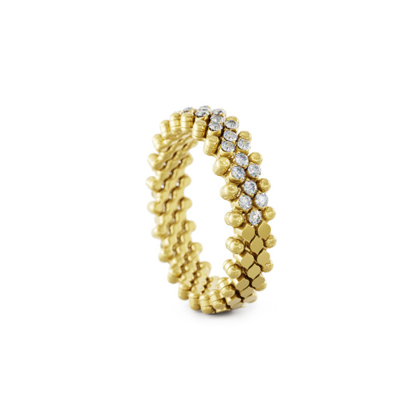 Serafino Consoli Brevetto Multi-Size Ring (Ref: RMS 5HM2 YG WD)