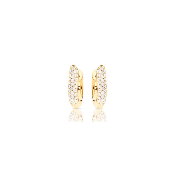 Tamara Comolli SIGNATURE Ohrringe Hoop medium (Ref: E-Ho-m-p-yg)