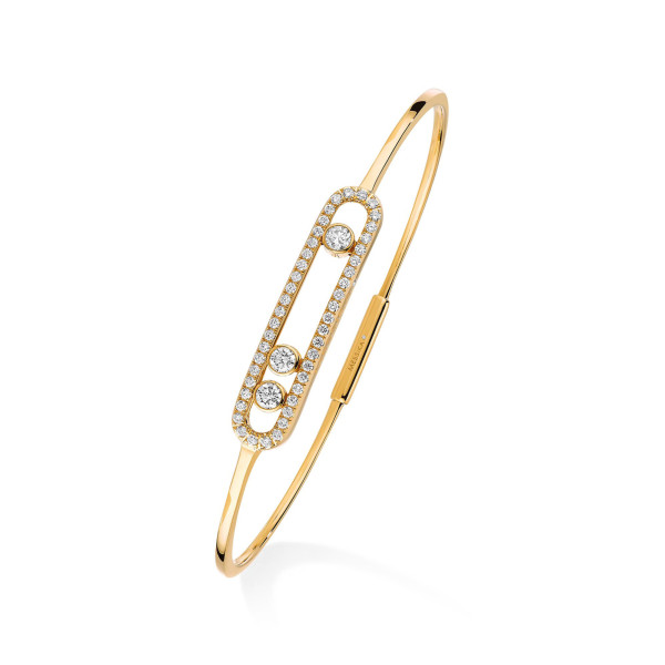 Messika Move Classique Pavé Thin Armreif (Ref: 05032-YG)