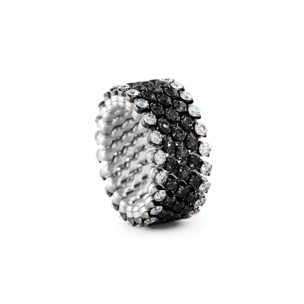 Serafino Consoli Brevetto Multi-Size Ring (Ref: RMS 5F2 WBG WD BD)