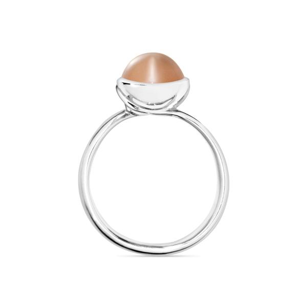 Tamara Comolli BOUTON Ring small Brauner Mondstein (Ref: R-BOU-s-MoBr-wg)