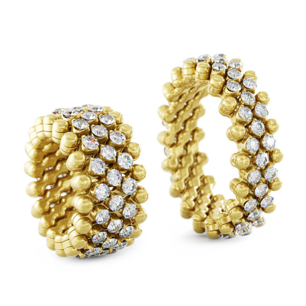 Serafino Consoli Brevetto Multi-Size Ring (Ref: RMS 5M4 YG WD)