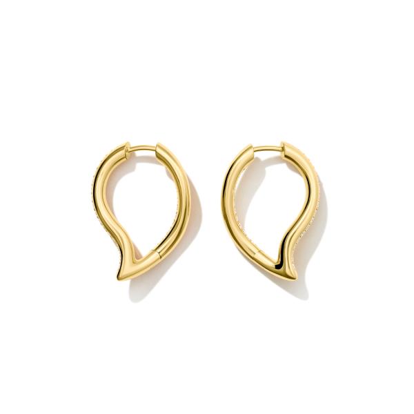 Tamara Comolli SIGNATURE Ohrringe Hoop Drop  (Ref: E-Sig-Ho-TDr-p-yg)